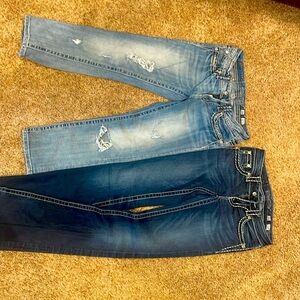 Miss Me size 26. One jean and one cropped